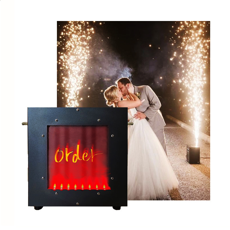 Latest Model Wedding Cool Fountain Wireless Stage RGB LED Light DMX cold spark Machine 700w Electric Cold Pyro Fire Fireworks