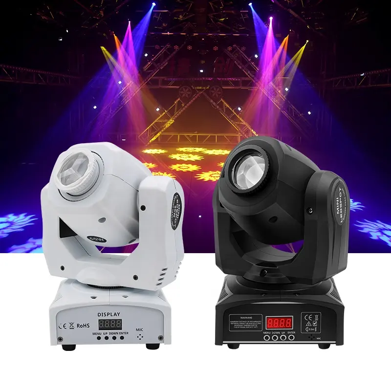 TOPFLASHSTAR 10w/30w/60w/90w Mini Led Dmx Gobo Spot Light Club Dj Stage Lighting Party Led Spot Moving Head Light