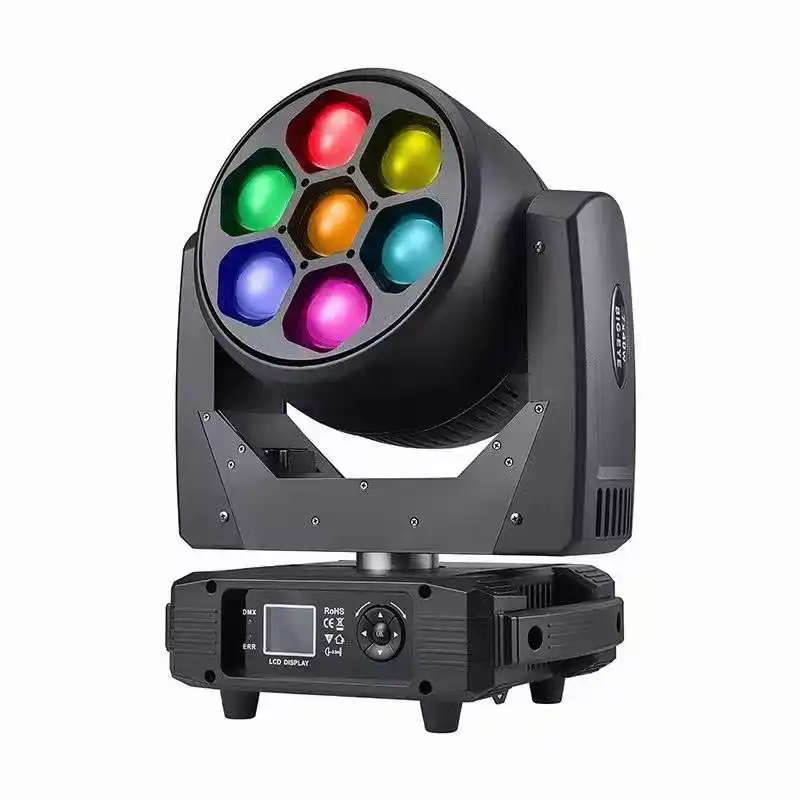 TOPFLASHSTAR Led Stage light Beam wash zoom 7*40W RGBW 4in1 Moving head for Club Bar Wedding events