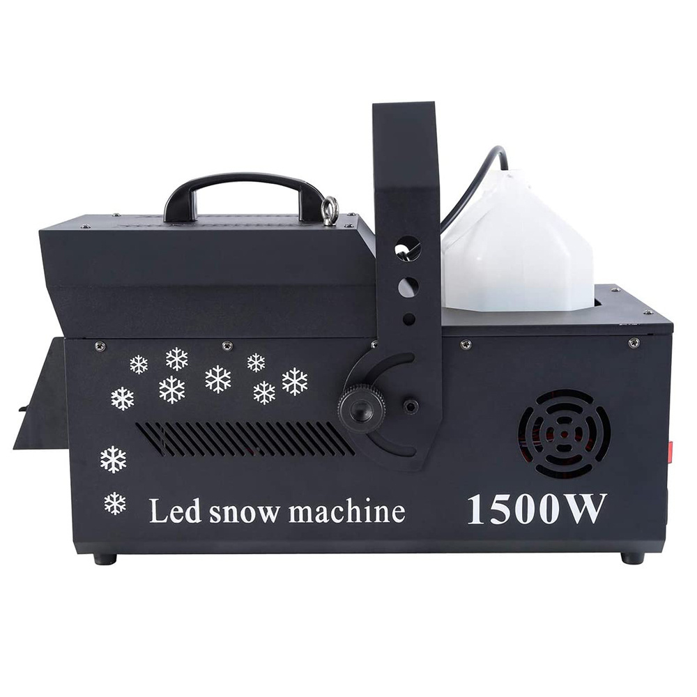 Snow Machine With Lamp 1500W LED RGB Wireless Remote Snowflake Effect Maker For Party Xmas Artificial Snow Making Machine