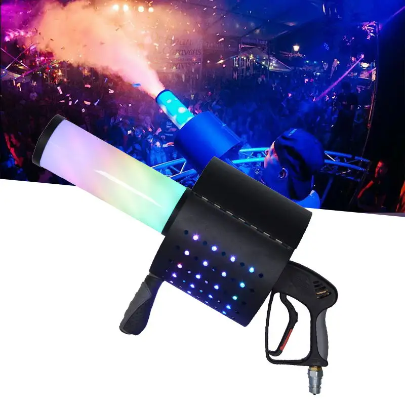 TOPFLASHSTAR Stage /Party Cool Confetti Gun Three Head Electric Confetti Cannon Gun Co2 Jet Machine