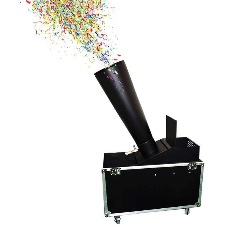 Large Rainbow Paper Launcher CO2 Blaster Confetti Machine 15M Spray Height 100*45*90CM Paper Blower Confetti Cannon Machine