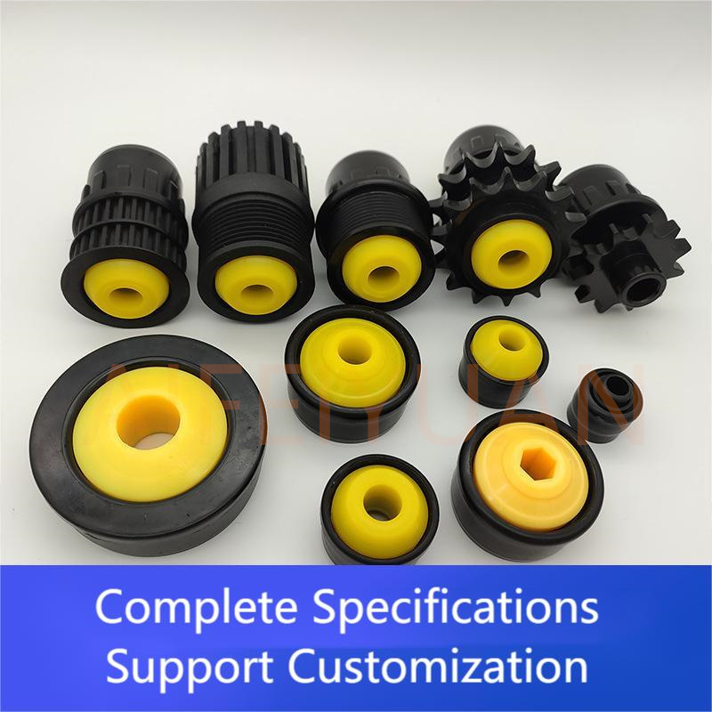 Durable Conveyor Roller Plastic Housing Stainless Steel Bearing End Caps For Gravity Conveyor Rollers