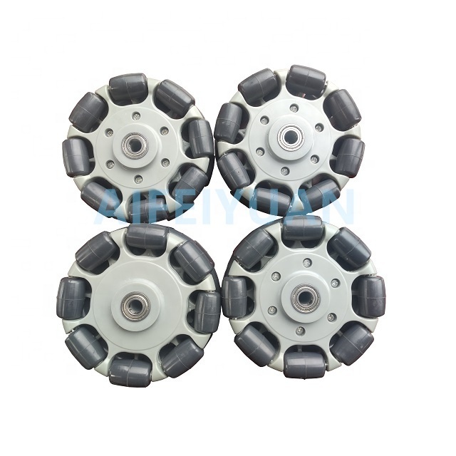 50mm Diameter 28mm Thickness Hexagonal Bore 14mm Rubber Omni Directional Wheel