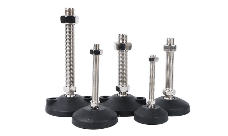 Heavy Duty Stainless Steel M6X20 Furniture Adjustable Round Table Leg Swivel Mount Levelling Feet