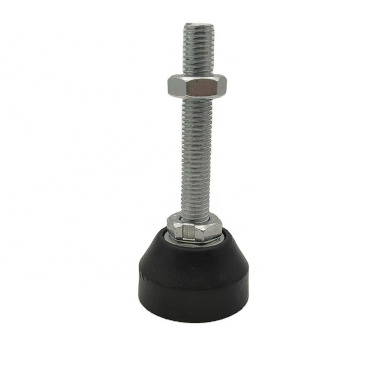 Plastic M8 M12 Heavy Duty Stud Length 100Mm Machine Furniture Leveler Leveling Feet For Cabinet