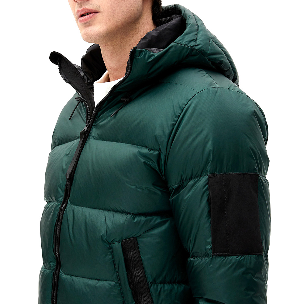 2023 Pakistan Made hooded puffer jacket men's padded down winter puffer jacket top quality men fashionable puffer jacket