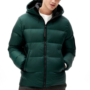 2023 Pakistan Made hooded puffer jacket men's padded down winter puffer jacket top quality men fashionable puffer jacket