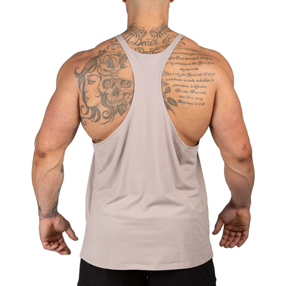 Cotton/Polyester Men's Workout Stringer Bodybuilding Singlet 2024 Trendy Product Best Design Men Singlets