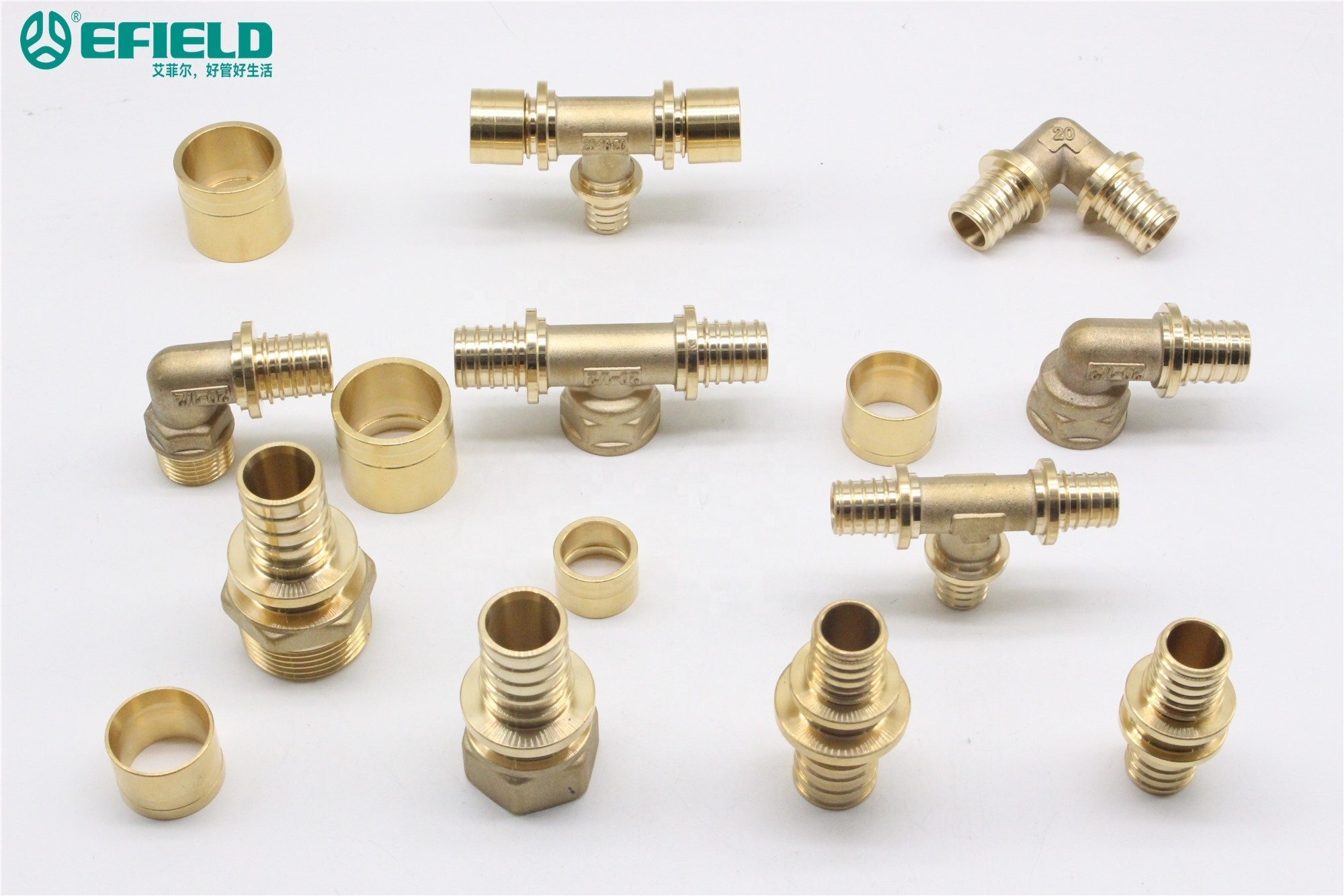 Brass Pex Pipe Plumbing Fitting, Pex a Pipe Fitting