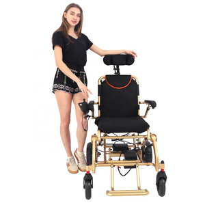 24V 6AH lithium battery endurance 15km foldable Aluminum alloy wheelchair