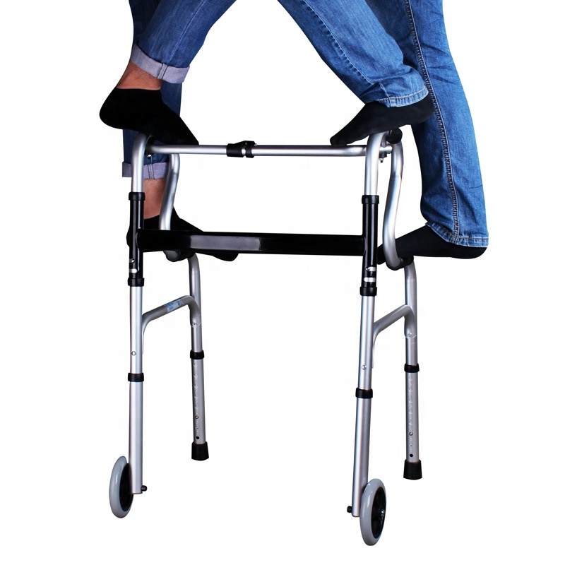 Lightweight Adjustable Walker Adults Orthopedic Walking Aid Old People Stair Climbing Medical device With wheels