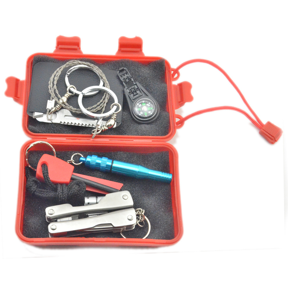 Survival Kit Emergency SOS Survive Tool Pack for Camping Hiking Hunting Biking Climbing Traveling and Emergency