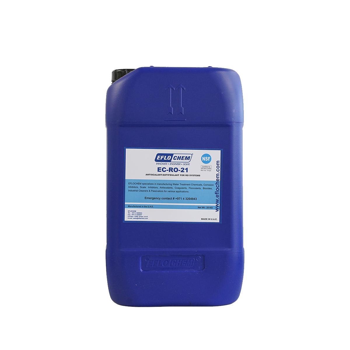 EC RO 21 Antiscalant 25Kg Advanced Solution for Peak Performance in Reverse Osmosis Systems