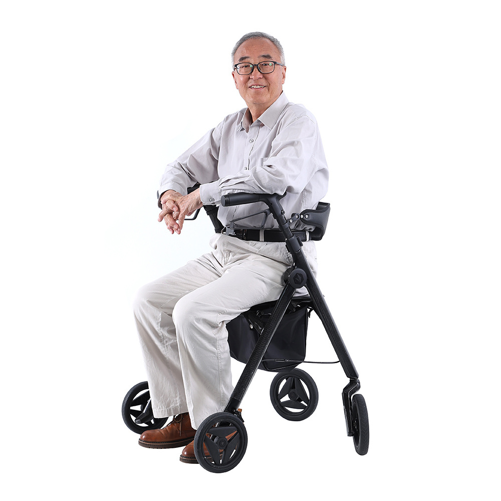 factory price standard Carbon fiber walker rollator with seat