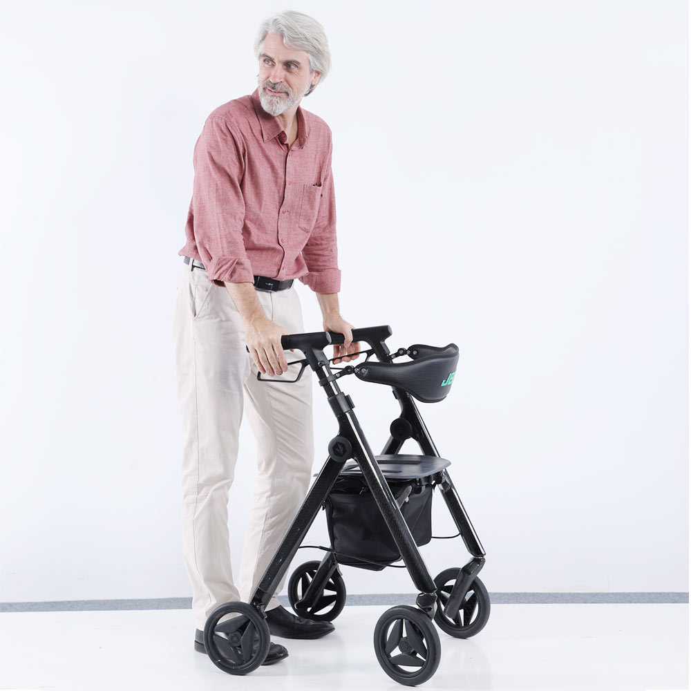 factory price standard Carbon fiber walker rollator with seat