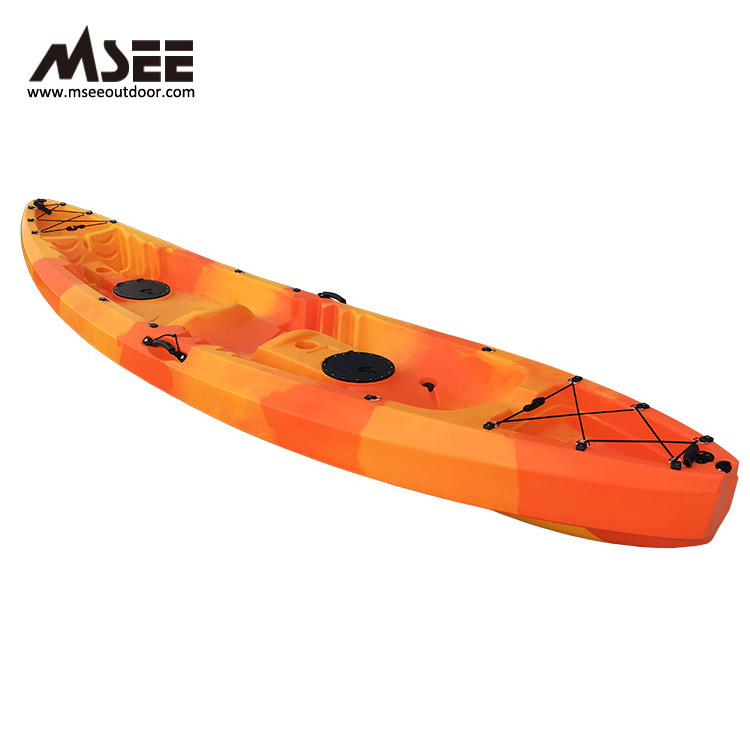 Most Popular double fishing kayak  with pedal roto molded  kayak foldable pedal hdpe