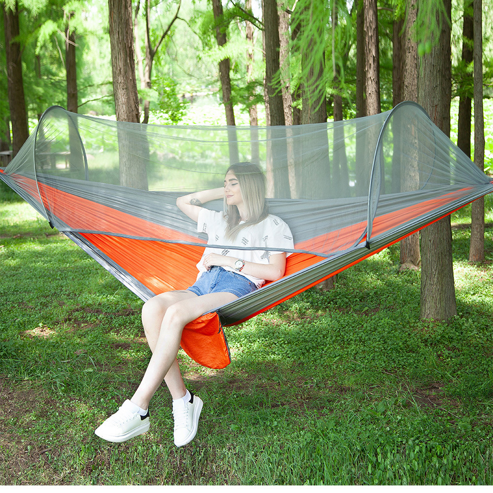 Msee Wholesale Outdoor garden doublenest 2 person hammock tent for crib