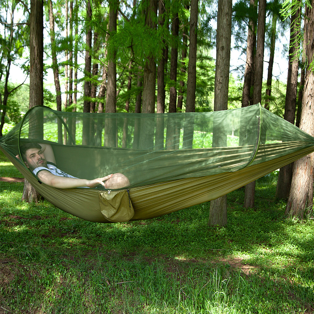 Msee Wholesale Outdoor garden doublenest 2 person hammock tent for crib