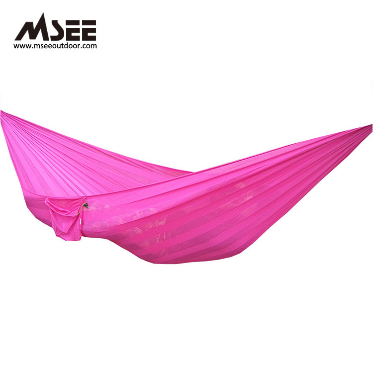 Msee Wholesale Outdoor Product portable mesh net leg hammock