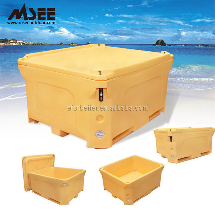 Roto Molded Shrimp Insulated Plastic Fish Containers Cooler Box