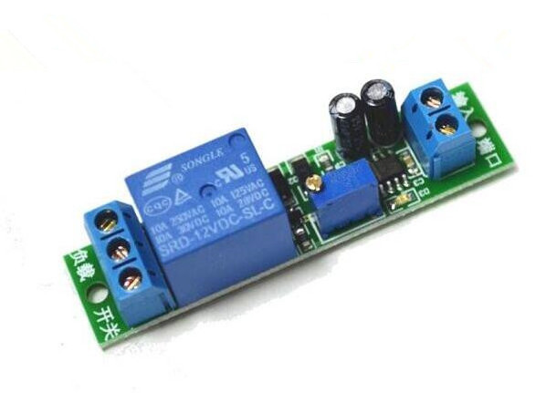 DC12V Delay Timer Switch Relay Module Delay Adjustable Time Switch With Light Coupling