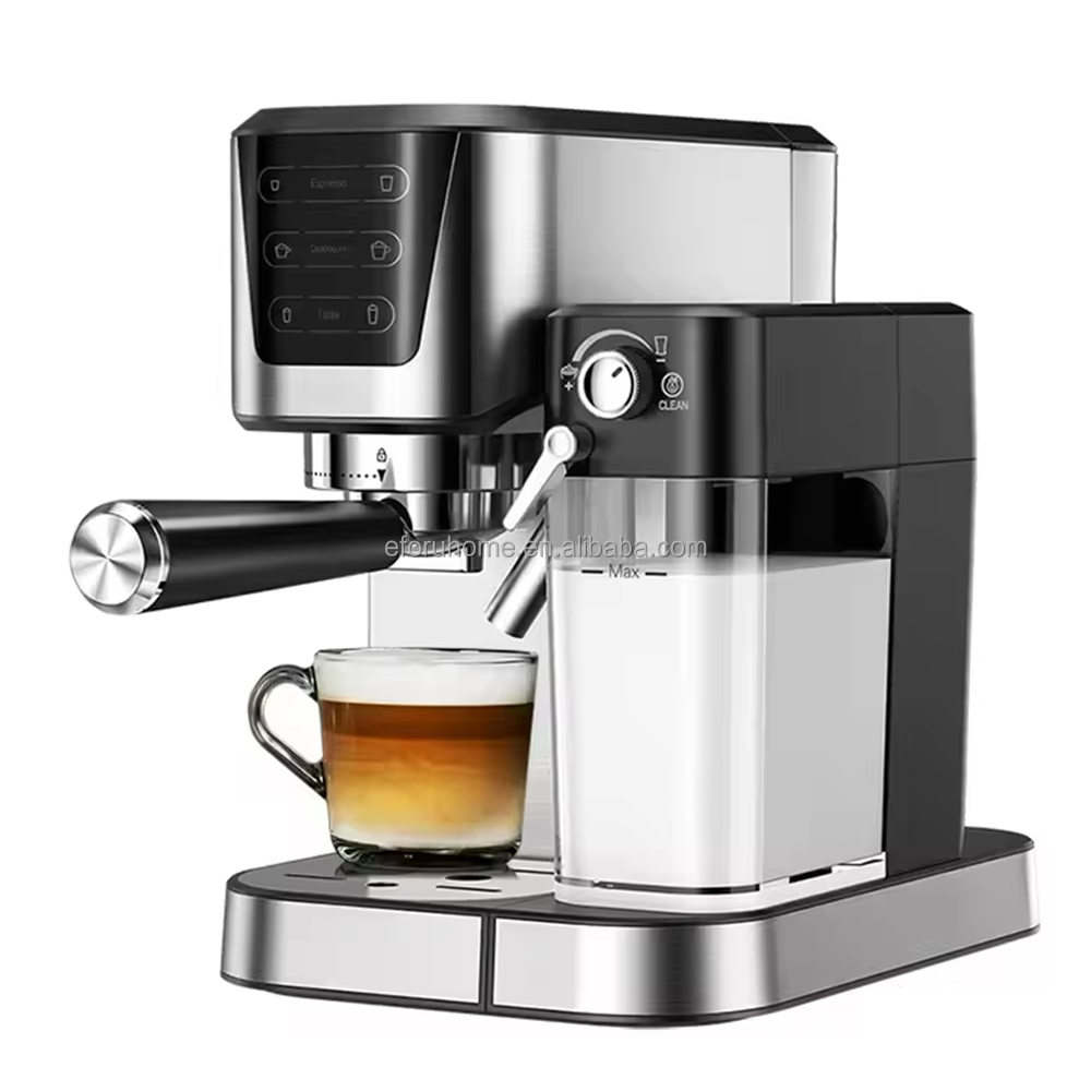 20 Bar Cappuccino & Latte Maker Automatic Milk Frother Wand Semi-Auto Espresso Machine Coffee Maker