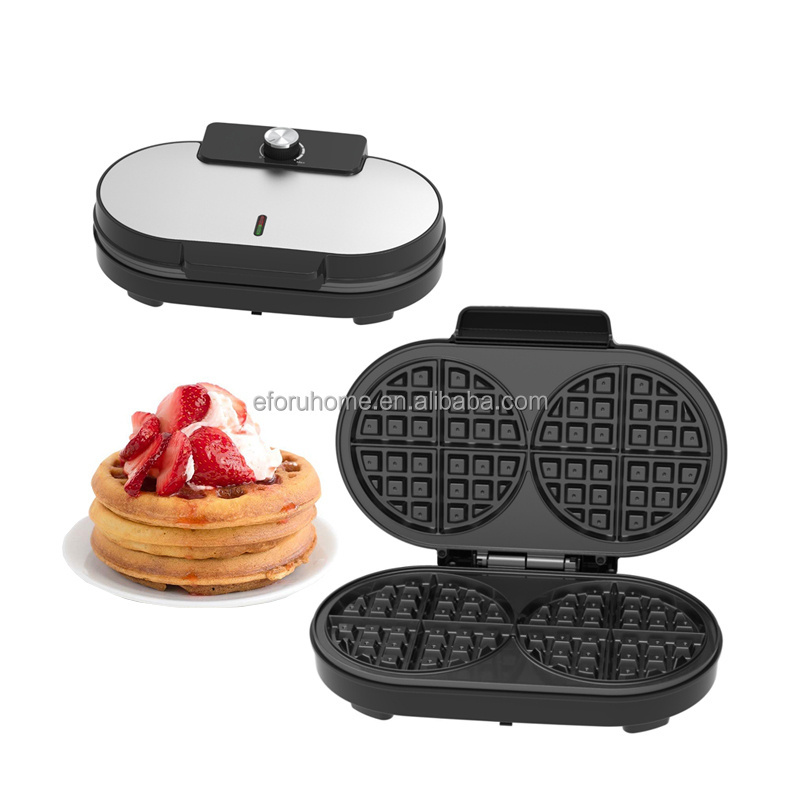 EFORU 3 in 1 breakfast machine detachable plate waffle maker compact donuts machine maker