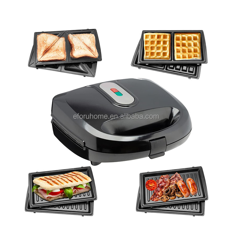 EFORU electric automatic heat press mini cake maker toaster grill multifunctional waffle maker