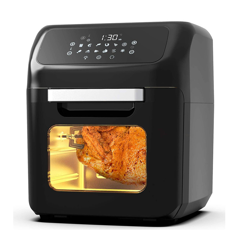 Popular 12 liter chicken rotisserie oven 230 degrees celsius high temperature turkish bread toaster air fryer oven digital