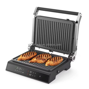 EFORU 4 slice digital panel toaster contact grill multi panini press grill panini maker electric grill machine