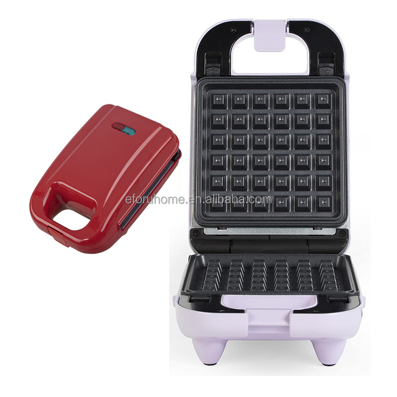 EFORU 3 in 1 breakfast machine detachable plate waffle maker compact donuts machine maker