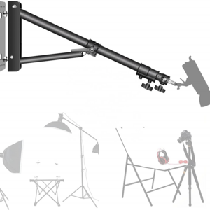 180 cm Ceiling Mount Photography Light Stand Wall Mount Ring Boom Arm for Photography Studio Video Strobe Flash Lighting