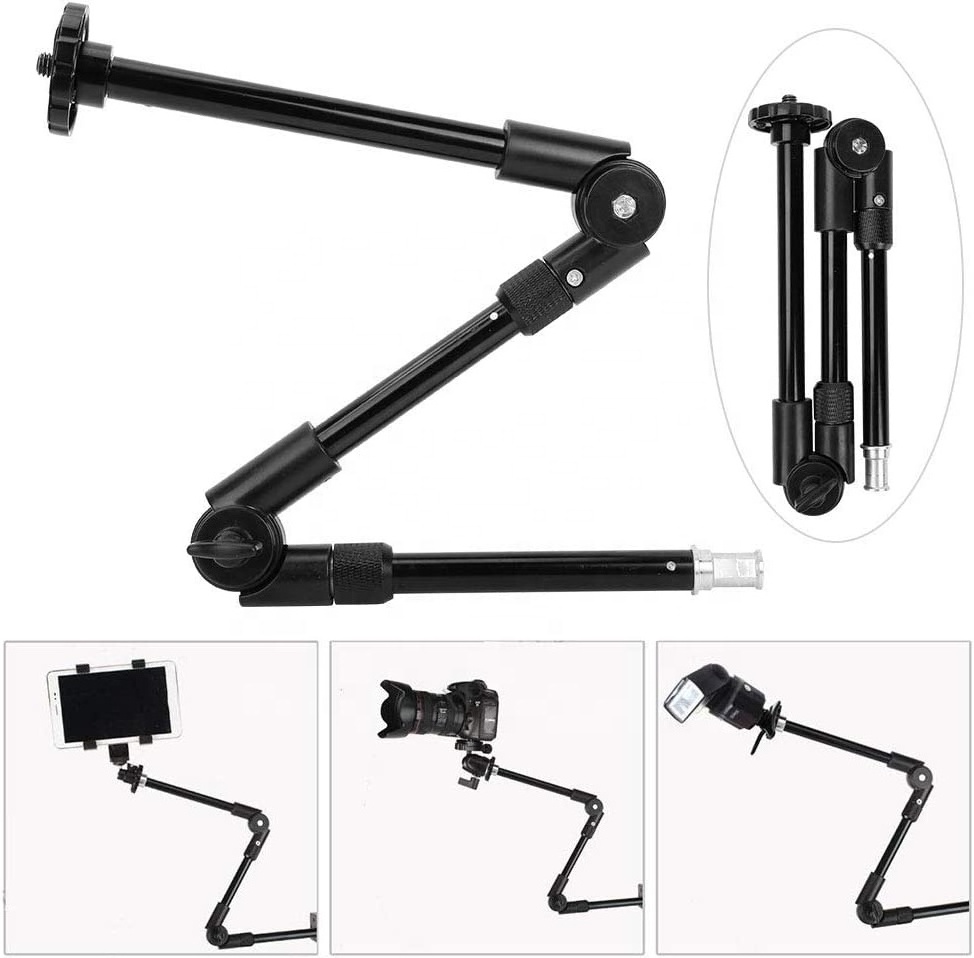 3 Section Phone Camera Holder 360 Degree Mobile Video Camera Stand Holder for Photography Lovers