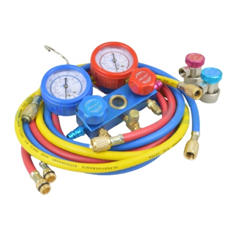 Pressure Gauge for Refrigeration System, R32/R22/R407c/R404A/R134A/ R410A/R744 Refrigerant Compound Gauge