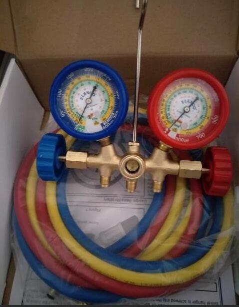 Charging Hose with Safety Valve Freon Refrigerant Gas R12 R134 R410 R32 Charging Hose for Manifold Gauge