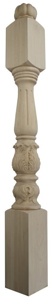 antique staircase solid wood newel post designs