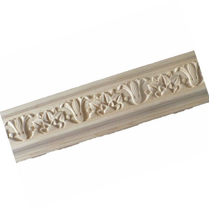 Best Selling CNC Carving 96 Inch Moulding Trim Wooden Chair Rail Wood Moulding For Wall Interior Cornice Trim Molding