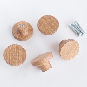 Circular Handles Half Moon Handles Wooden Knobs Pulls Modern Handles Wood mini cabinet knobs