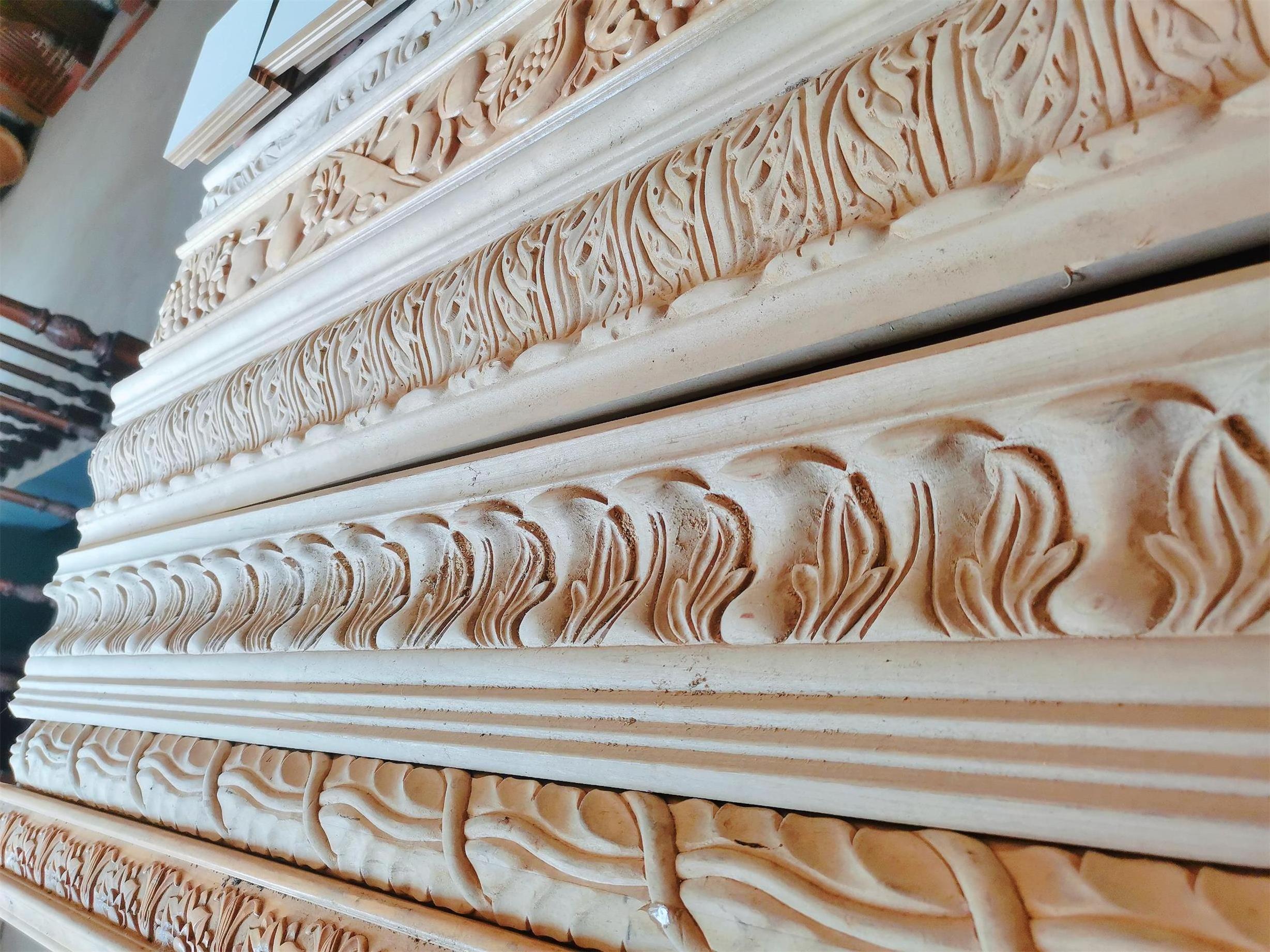 European Retro Decoration Antique Ceiling Trim Wall Decor Wood Architrave Moldings