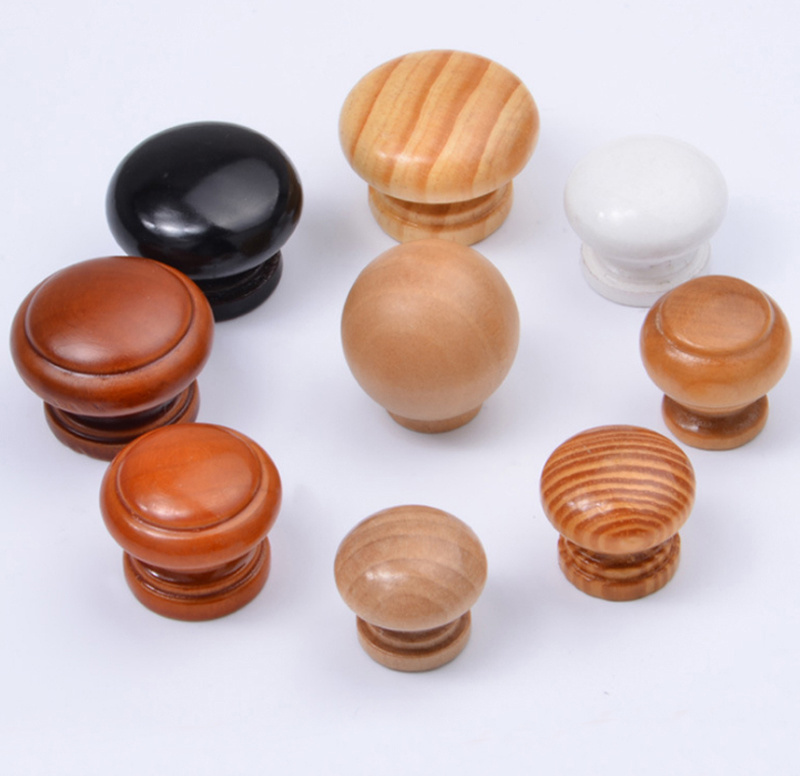 wood Modern knob and customized size wood Door Kitchen Cabinet Brass Furniture Handles Knobs