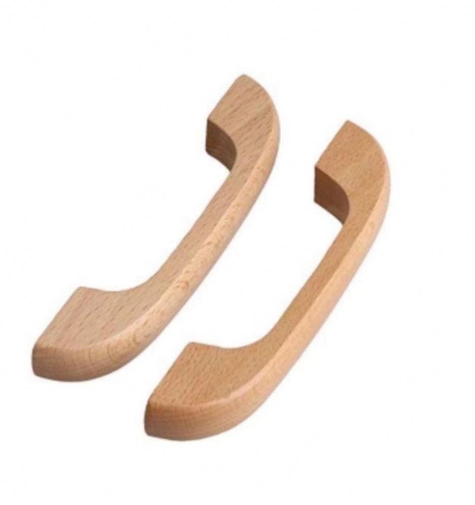 Factory Direct Fashion Design Beech Wooden Handles for Handbag Handrail Wooden Gear Knob