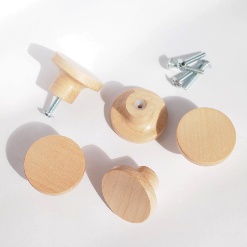 Wooden Cabinet Knobs And Handles Kitchen Door Handle Wardrobe Cupboard Handle Drawer Knobs Furniture Pulls