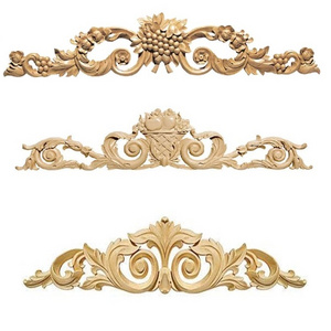 Unpainted Carving Decals Mouldings Trim for Carving Decals for Wall Cupboard Mirror Mantel Door Bed