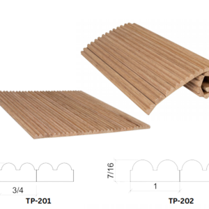 Wood Wall Tambour Half Round Wall Half Round Oak Wave Wooden Curved Fluted Panels