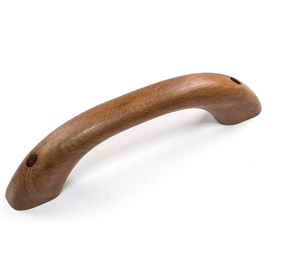 FSC Certified Wood Handle Wooden Cabinet Knob Door Pull Handle  Pull Kitchen Long Handle Furniture accessories