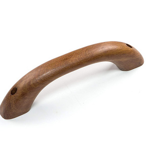 FSC Certified Wood Handle Wooden Cabinet Knob Door Pull Handle  Pull Kitchen Long Handle Furniture accessories