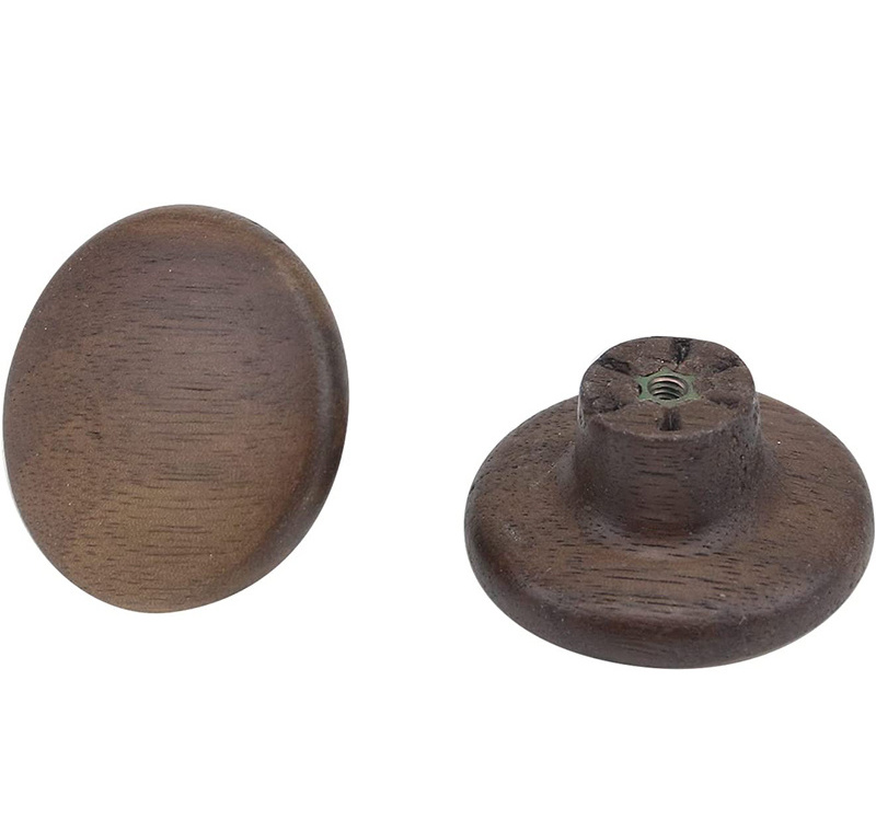 Furniture knob Small antique round wooden drawer knobs decorative drawer knobs  wooden handle for sale