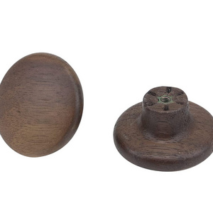 Furniture knob Small antique round wooden drawer knobs decorative drawer knobs  wooden handle for sale