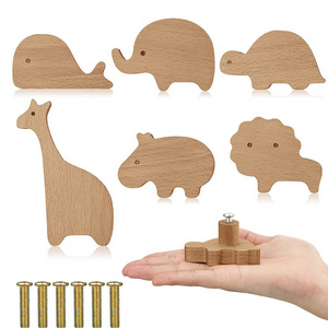 wooden nursery animal furniture knobs pulls drawer knobs handles wood knobs